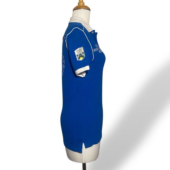 Sergio Tacchini Tennis Polo Shirt Women XXS Blue Short Sleeve 2020 Paris Masters - Picture 4 of 12